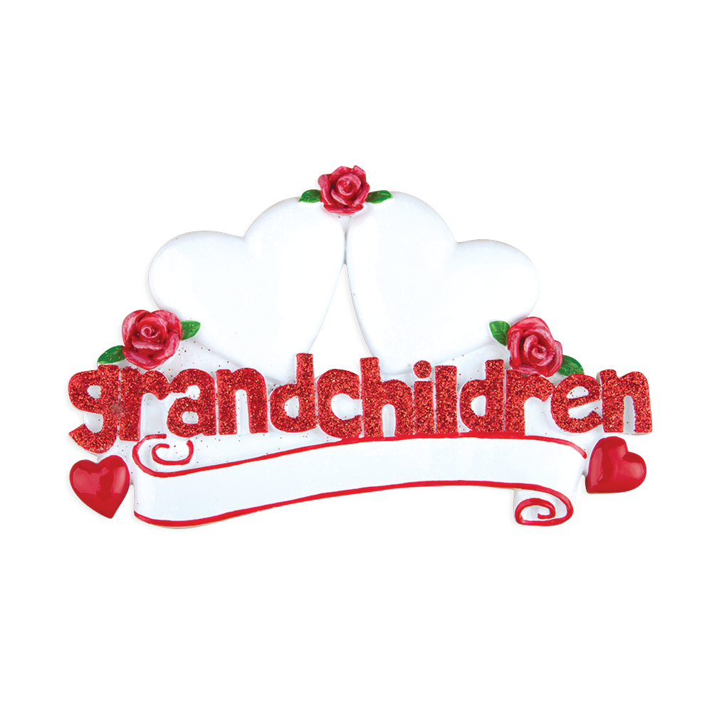 TT529-2 - Grandchildren with Two Hearts Table Topper